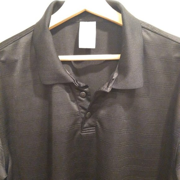 Adidas Men's Black Athletic Polo Shirt size Large - Picture 4 of 6